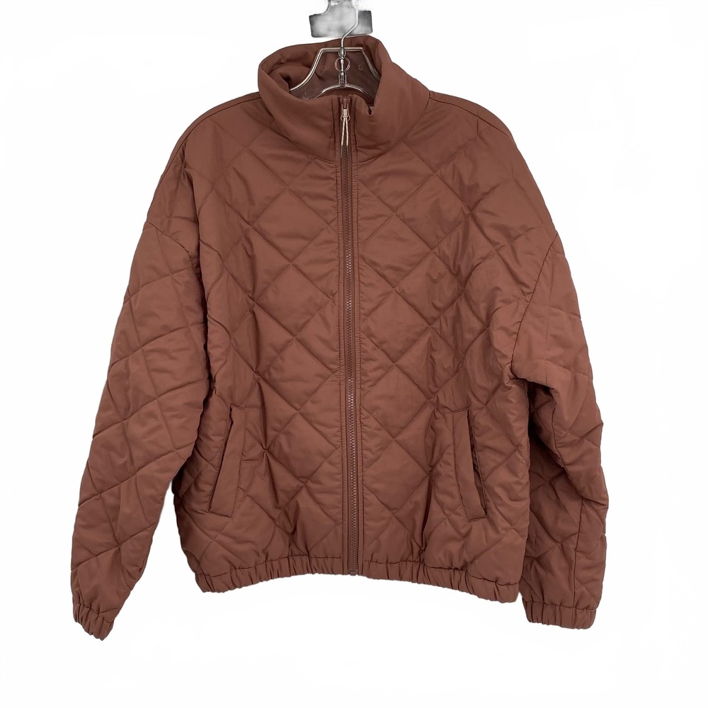 Vuori Echo Insulated Bomber Pink | Women’s Size S, Polyester Puffers